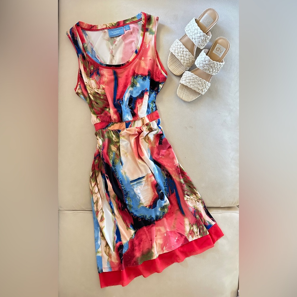 Simply Vera Vera Wang comfortable, colorful, sleeveless mid sundress
